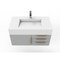 Castello Usa Nile 36" Wall Mounted Gray Vanity With White Top AndAnd Gold Handles CB-MC-36G-GLD-2053-WH - alternate 7